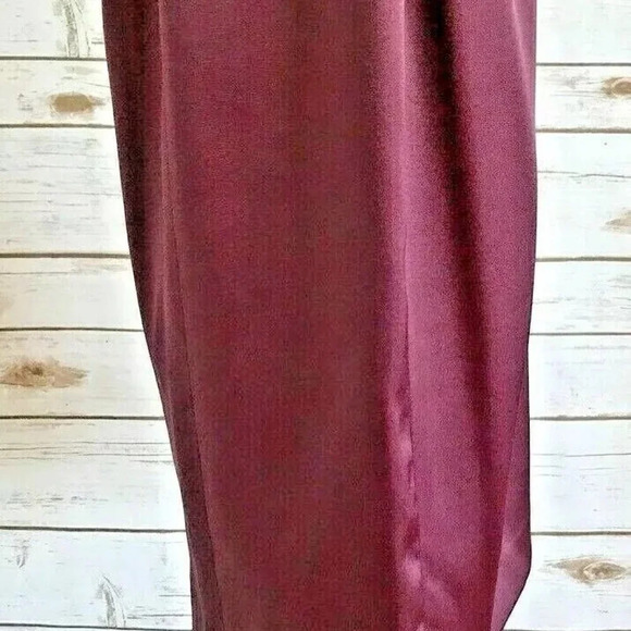 EVAN-PICONE Women Sleeveless Fully Lined Knee Length Burgundy Party Dress Size 4 - Picture 6 of 12